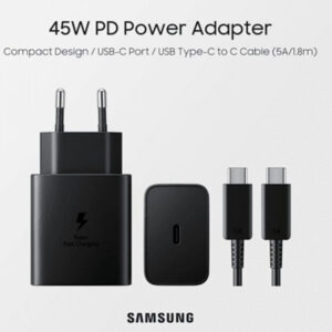 Samsung 45W USB‑C Fast Charging Power Adapter – PD 3.0 & PPS, USB‑C Cable Included - Image 3