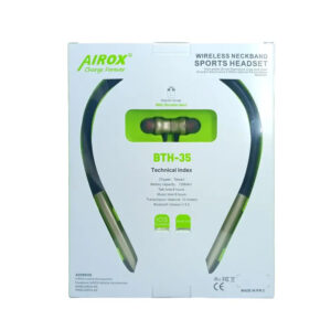 Airox BTH‑35 – Bluetooth 5.0 Neckband Earbuds with Vibration Alerts, IP67 Waterproof & 8‑Hour Battery - Image 3