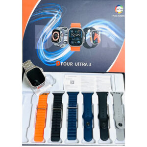 D Four Ultra 3 Smart Watch – 2.09″ HD Display, Bluetooth Calling, 7 Straps & Health Tracking - Image 2