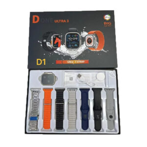 D Four Ultra 3 Smart Watch – 2.09″ HD Display, Bluetooth Calling, 7 Straps & Health Tracking - Image 3