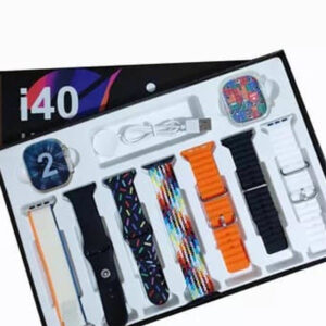 i40 Ultra 2 Suit Smart Watch – 2.3″ HD Touch, Bluetooth Calling, 7-Strap Set & Wireless Charger - Image 3